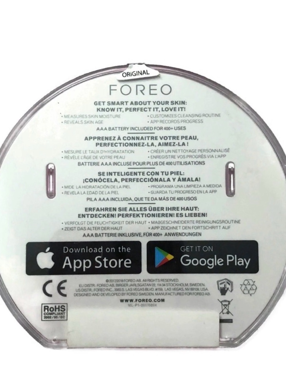 FOREO LUNA Fofo Smart Facial Cleansing and Firming Massage Brush Beauty Makeup - Picture 2 of 4
